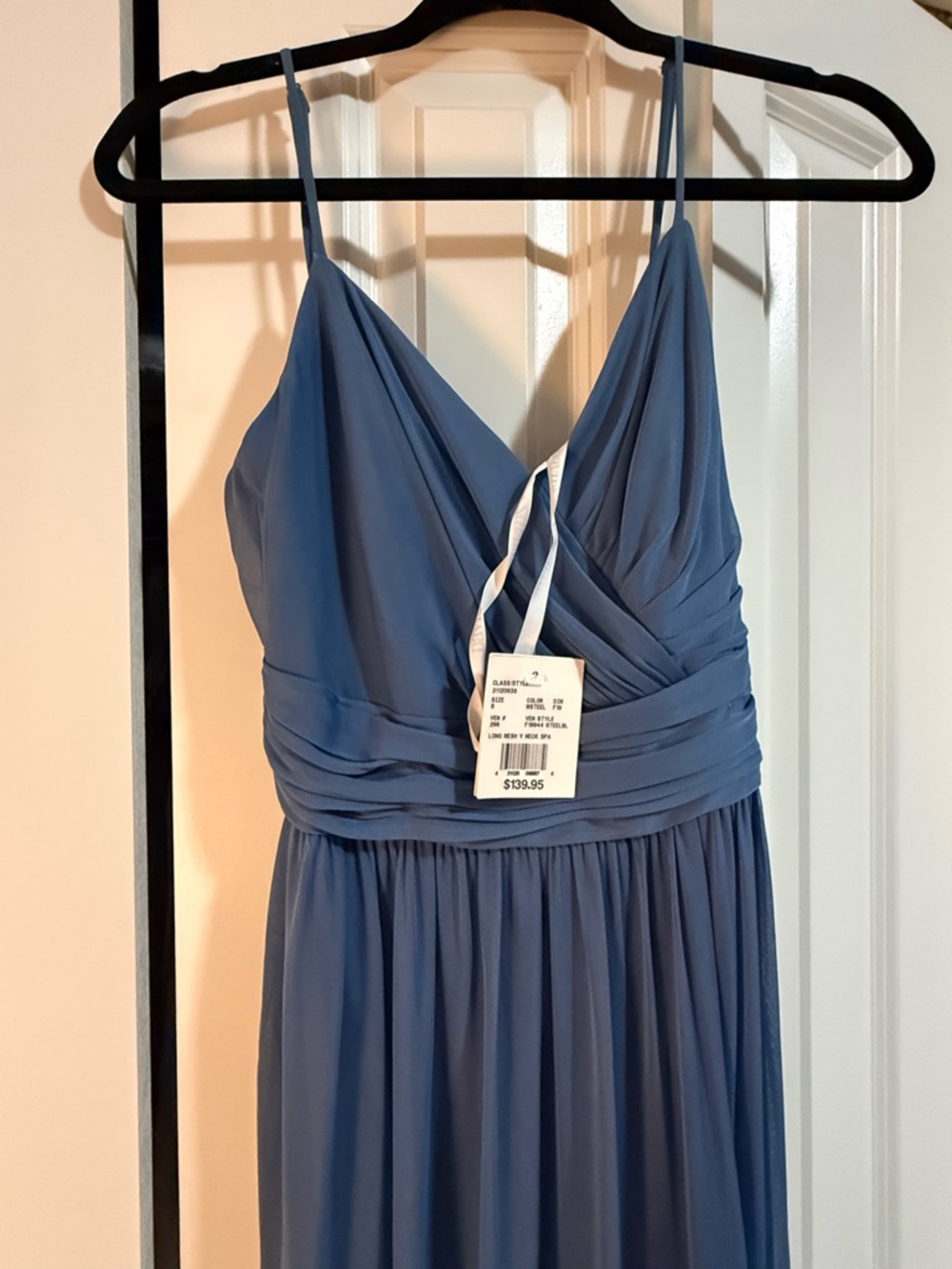 Dusty Blue Spaghetti Strap Maxi Dress
